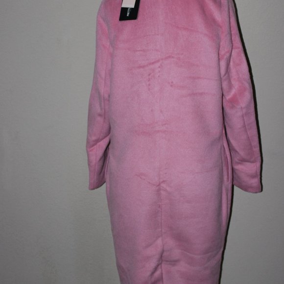Pink long line Coat - Picture 6 of 7